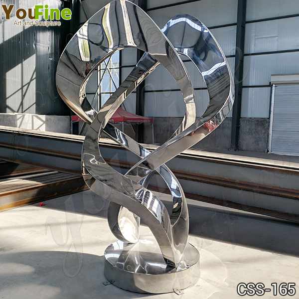Outdoor Contemporary Abstract Stainless Steel Sculpture Design