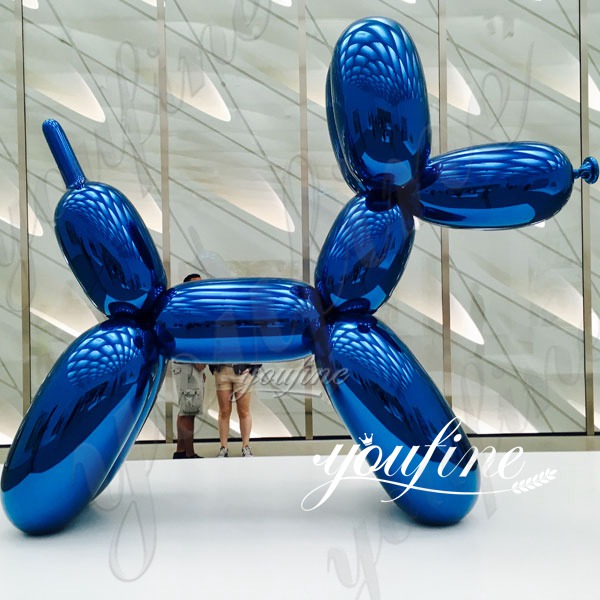 Outdoor High Polished Stainless Steel Balloon Dog Sculpture for Sale CSS-17