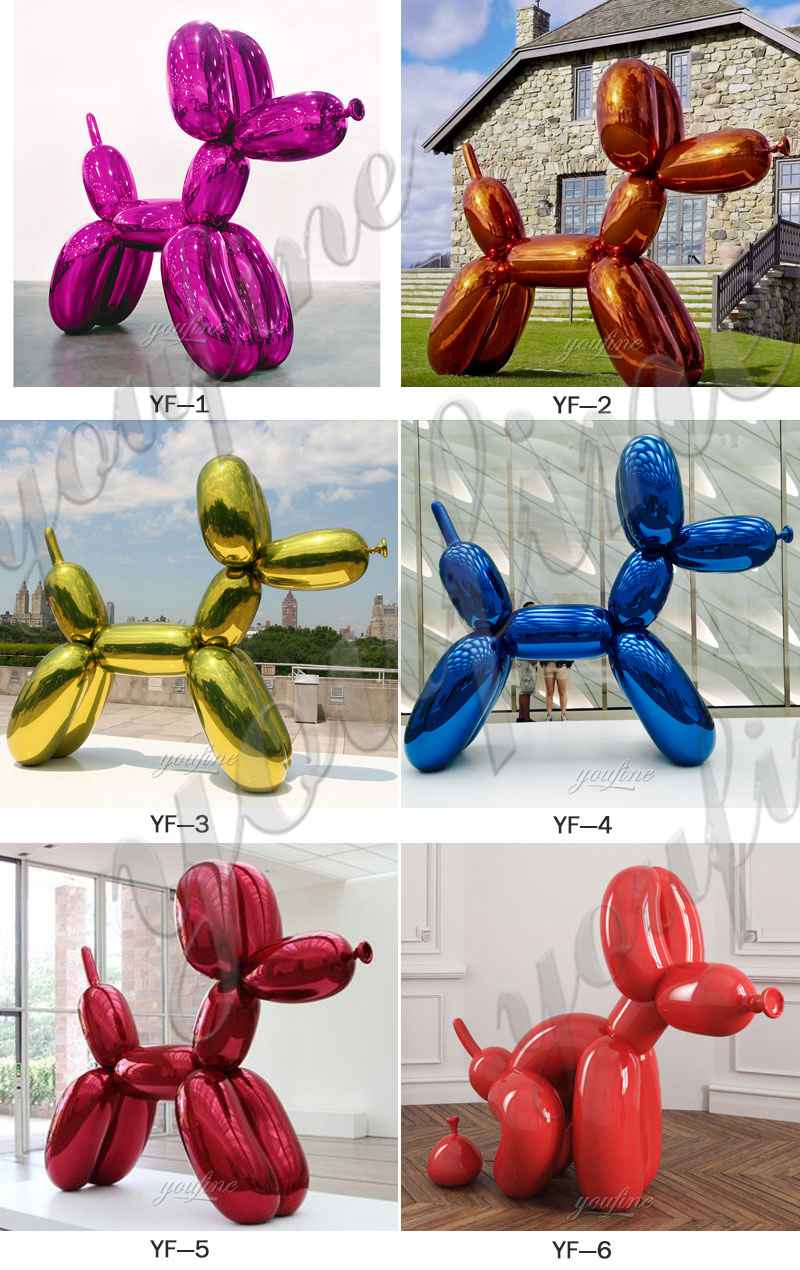 Outdoor High polished Stainless Steel Balloon Dog Sale CSS-17