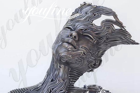 Outdoor Abstract Stainless Human Sculpture for Sale CSS-232