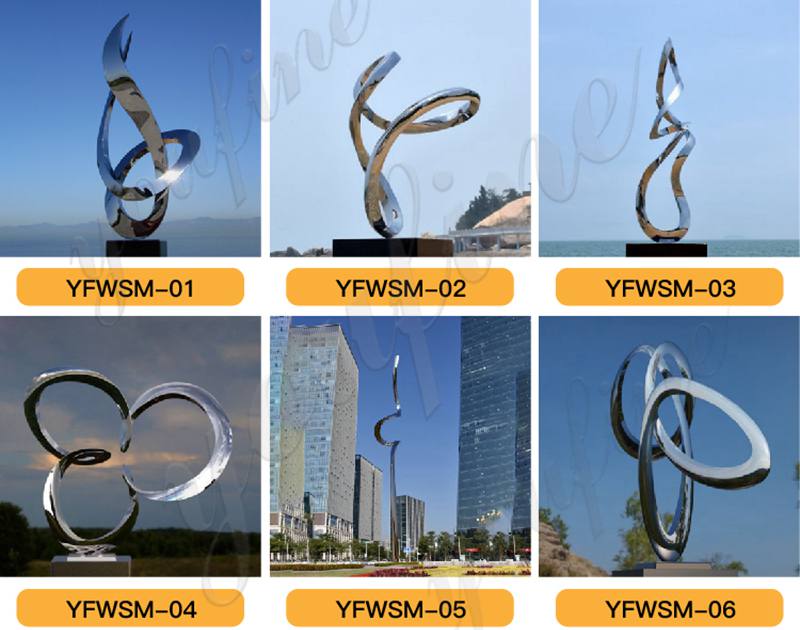 Outdoor stainless steel Mobius Loop sculpture for Sale CSS-221