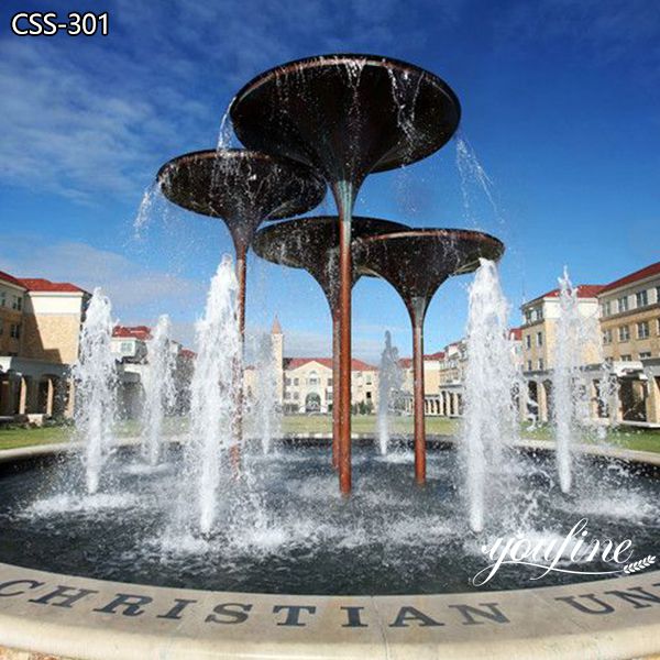 University Square Decoration Stainless Steel Fountain Sculpture for Sale CSS-301