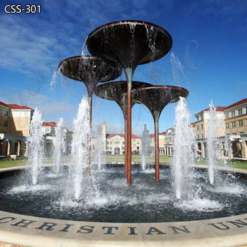 Square Decoration Stainless Steel Fountain Sculpture for Sale CSS-301