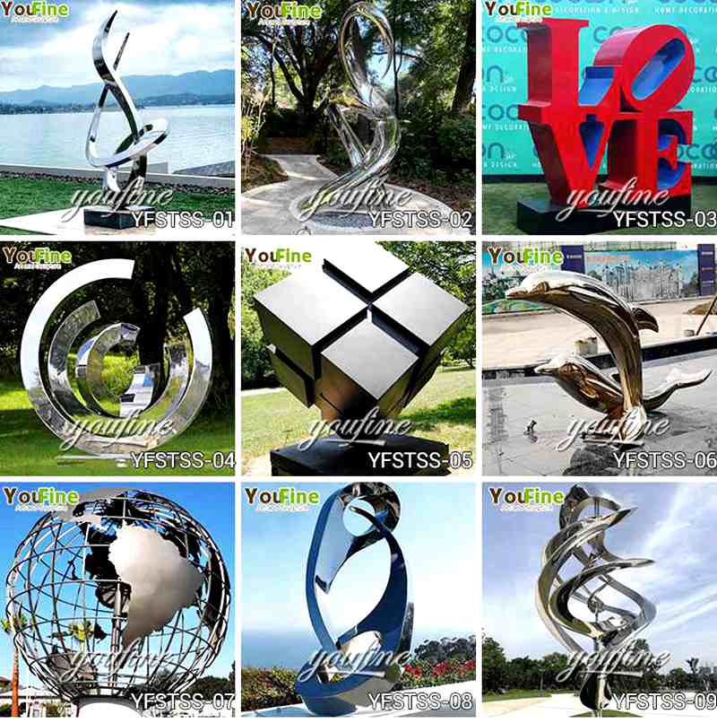 Outdoor large metal sculptures for sale