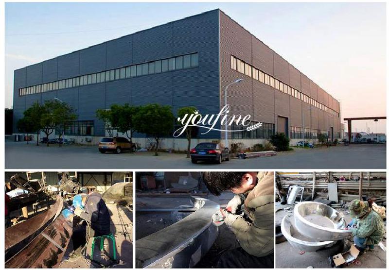 large stainless steel sculptures factory