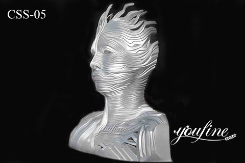 Metal abstract head statue manufacturer