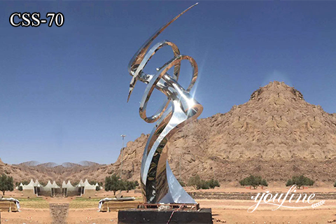 Large Outdoor Modern Stainless Steel Sculpture Art Decor for Sale  CSS-70