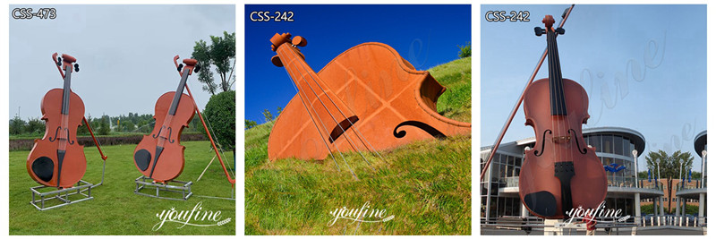 Outdoor Large Metal Cello manufacturer 