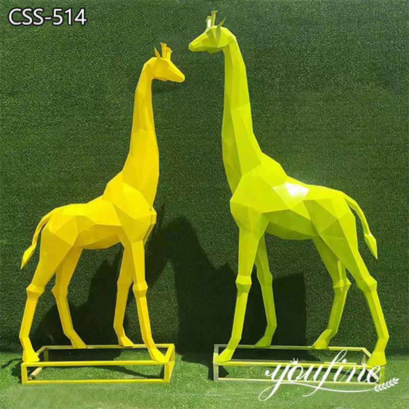metal garden giraffe sculpture supplier