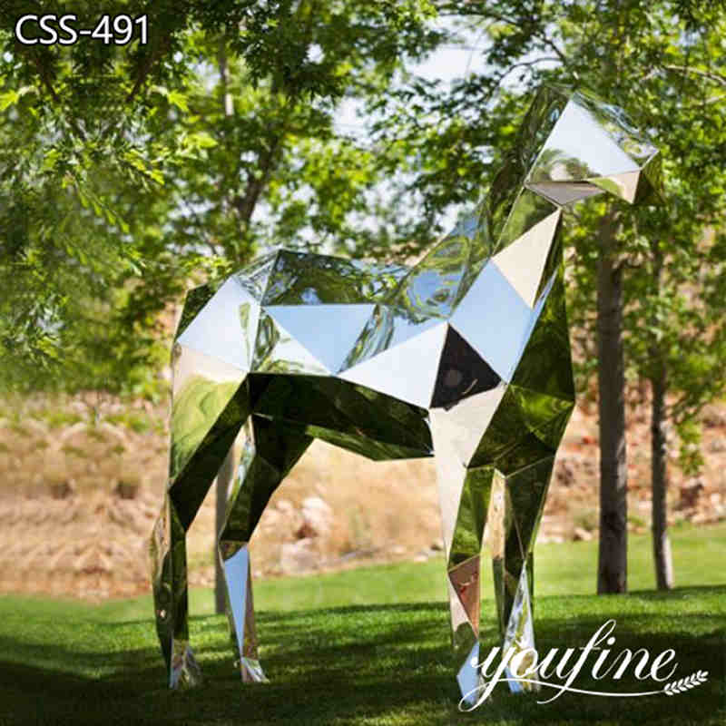 outdoor metal horse sculpture