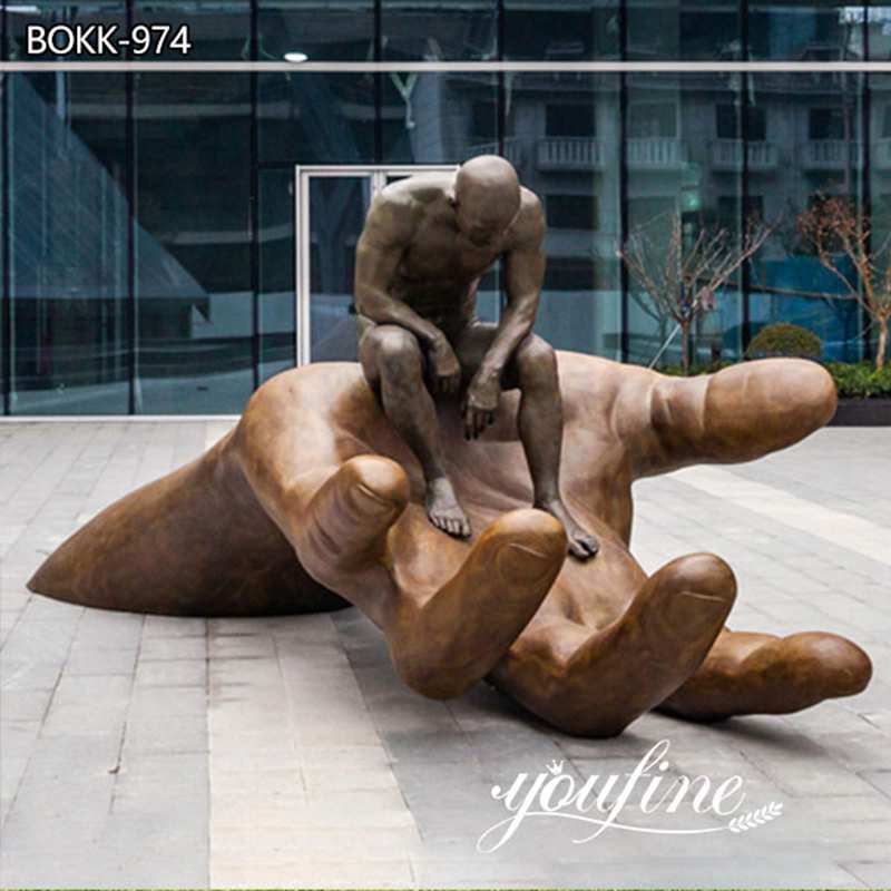 Lorenzo Quinn sculpture hands manufacturer