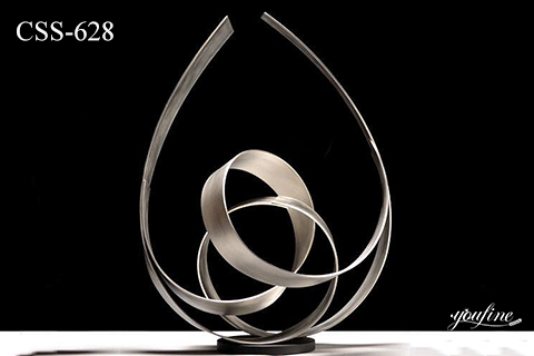 Large Outdoor Stainless Steel Abstract Sculpture Art Decor Factory Supplier