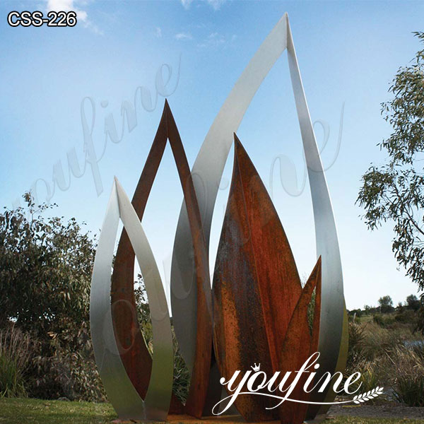 Large Outdoor Famous Abstract Sculpture Metal and Corten Design for Sale