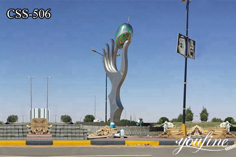 Large Art Metal Sculpture Outdoor Stainless Steel Decor for Sale  CSS-506