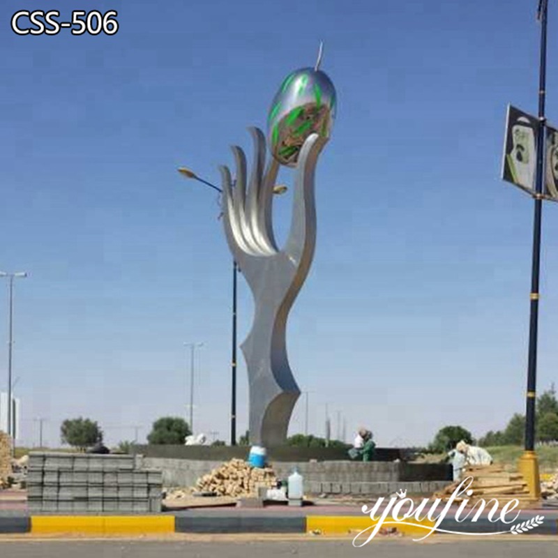 Large Art Metal Sculpture Outdoor Stainless Steel Decor for Sale